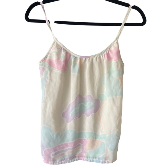 Vintage 70s Patty Woodard Floral 2 Piece Set - Tank Top and Cardigan Size Small - Picture 3 of 9